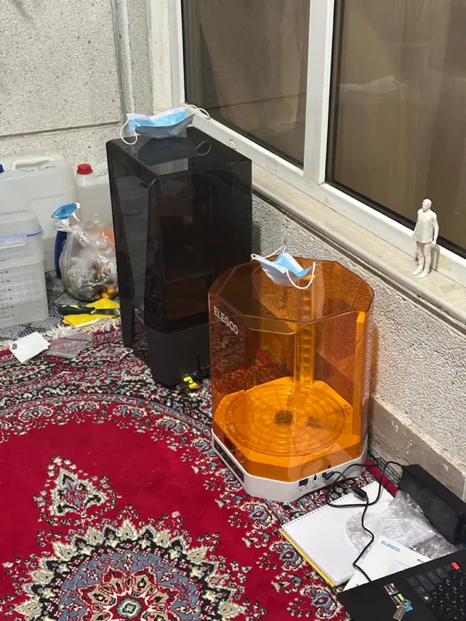 پرینتر سه بعدی و دستگاه پخت و شستوشو Elegoo|پرینتر، اسکنر، کپی، فکس|تهران, استخر|دیوار