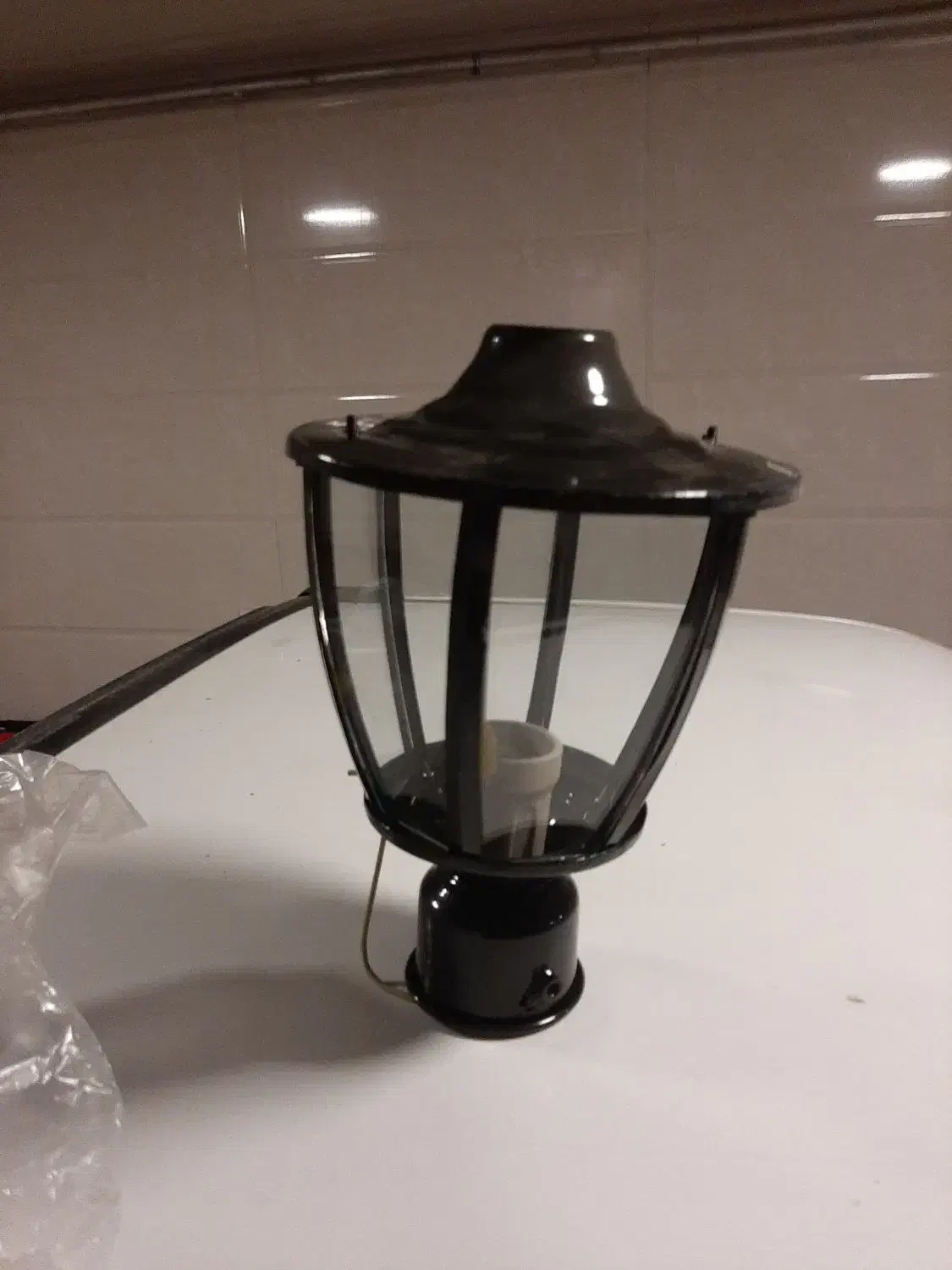 چراغ باغی ایستاده فلزی|لوستر و چراغ آویز|ارومیه, |دیوار