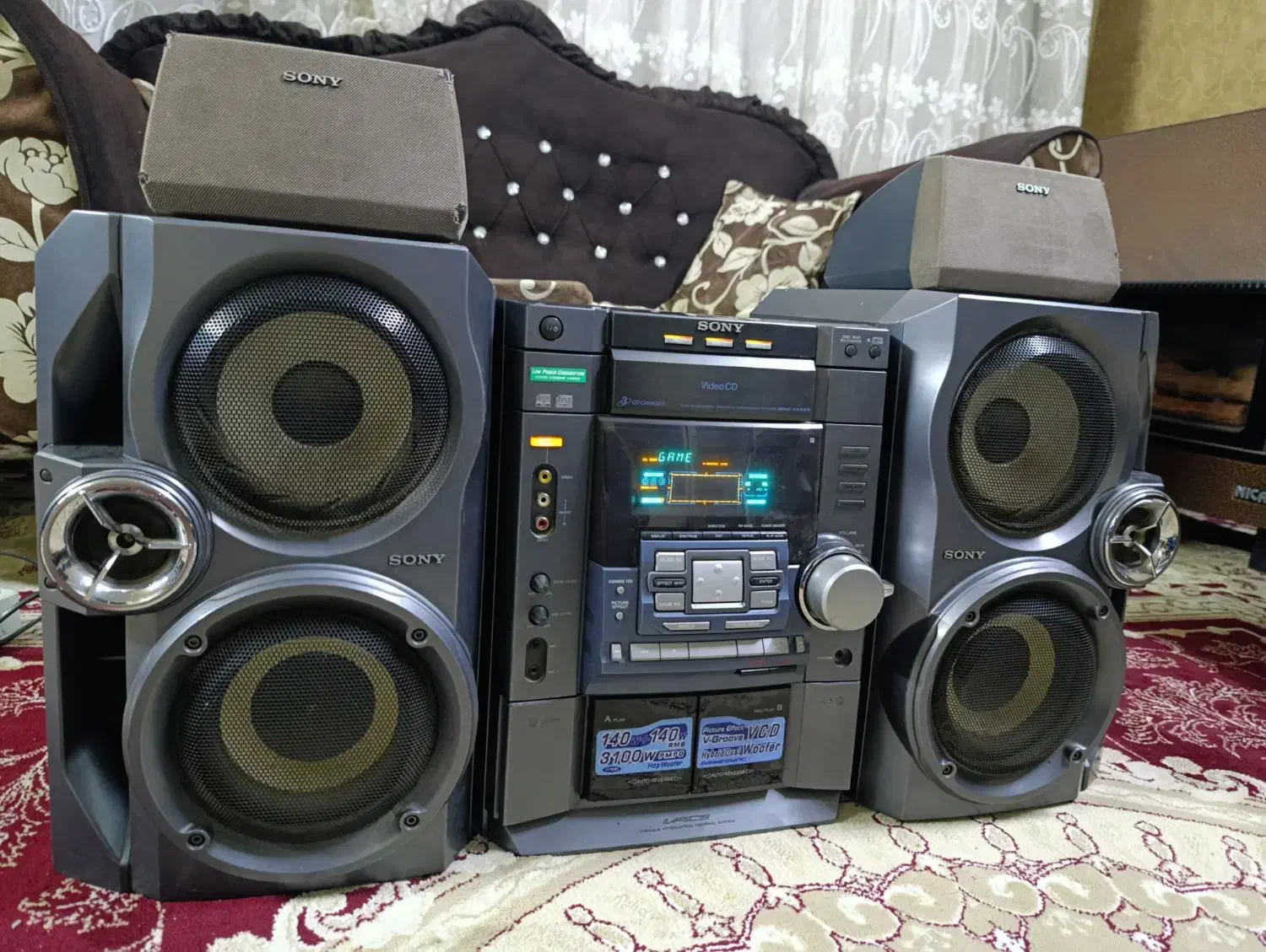 ضبط سونی 5تیکه فن دار باند سابدار بیس عالی خوش صدا|سیستم صوتی خانگی|تهران, آذری|دیوار