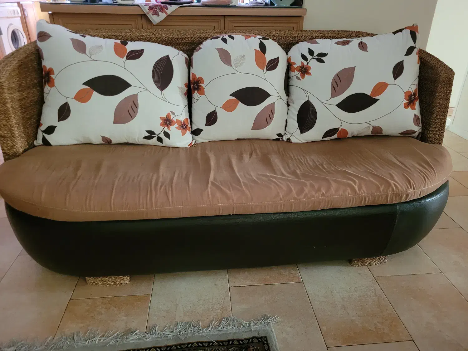 فروش نیم ست مبلمان حصیری و جلو مبلی|مبلمان خانگی و میز عسلی|تهران, شهرک آزمایش|دیوار