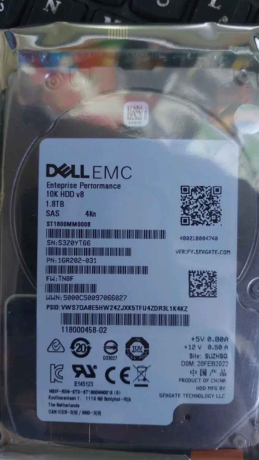 1.8 Dell Emcهارد سرور|قطعات و لوازم جانبی رایانه|تهران, شهرک شریعتی|دیوار