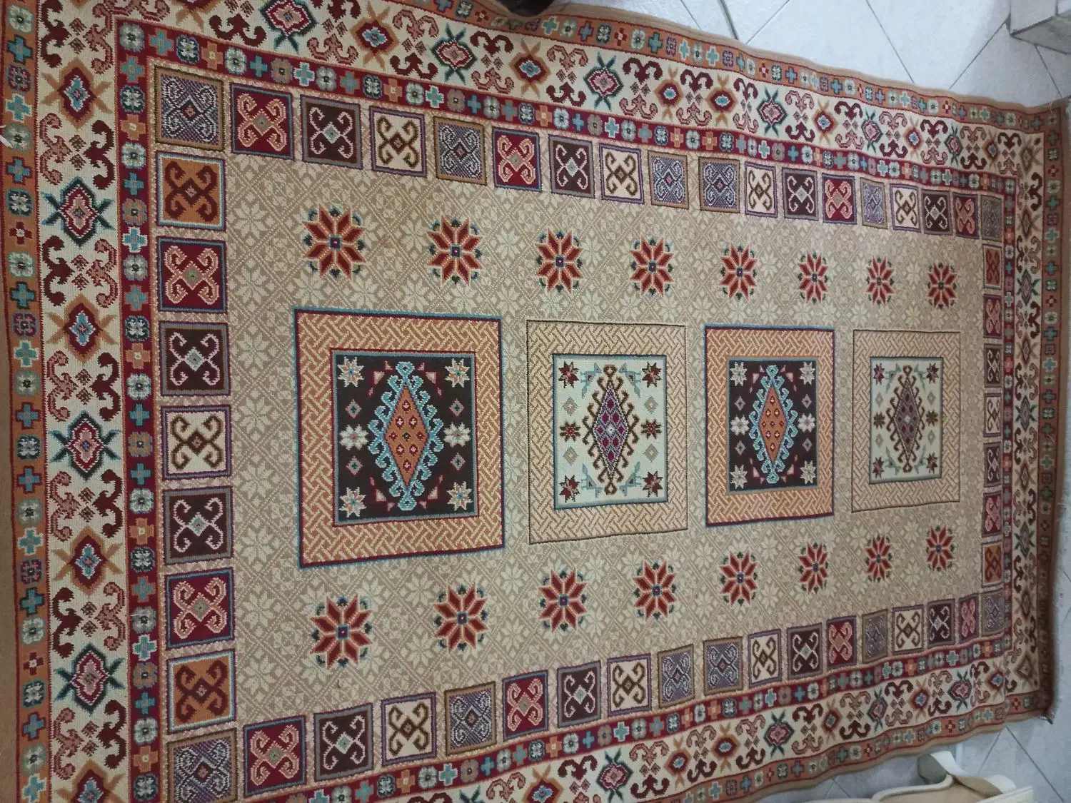 گلیم ۴ متری‌تمیز و سالم|گلیم، جاجیم، گبه|تهران, نیروی دریایی|دیوار