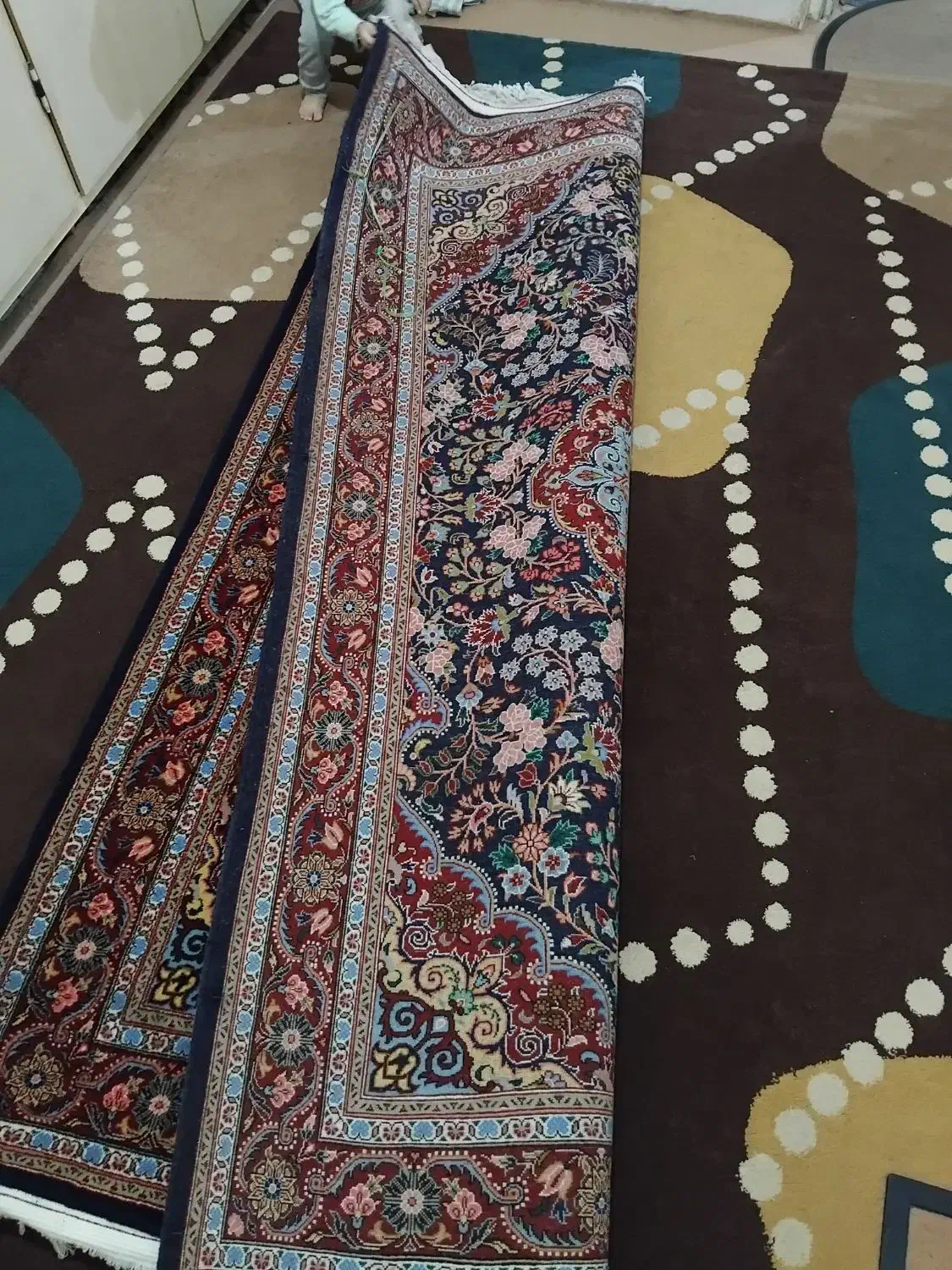 فرش دستبافت ۴متری|فرش|قم, شهر قائم|دیوار
