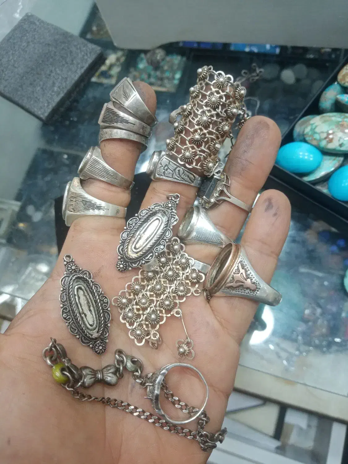خریدنقره شکسته مستعمل|جواهرات|شیراز, بالا کفت|دیوار