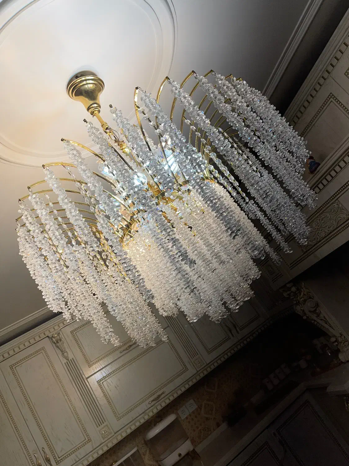 لوستر کریستالی قندیل|لوستر و چراغ آویز|تهران, شکیبا|دیوار