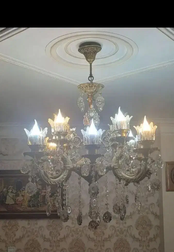 لوستر|لوستر و چراغ آویز|قزوین, |دیوار