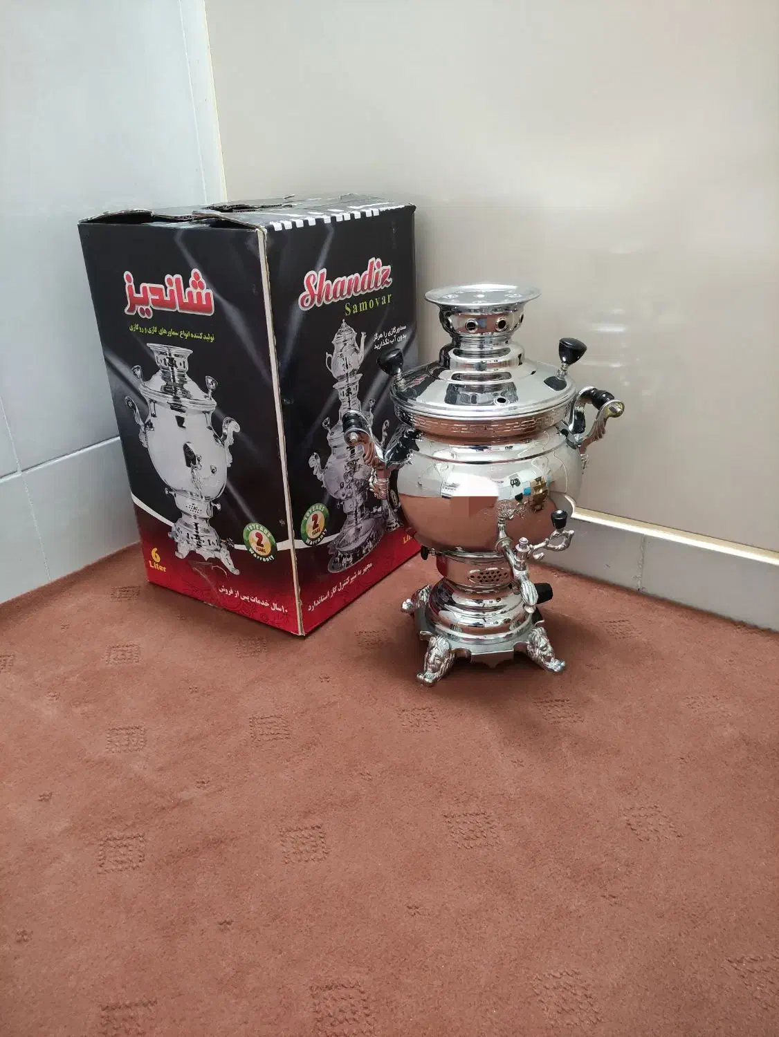 سماور گازی ۶ لیتری شاندیز|سماور، چایساز، قهوهساز|زنجان, |دیوار