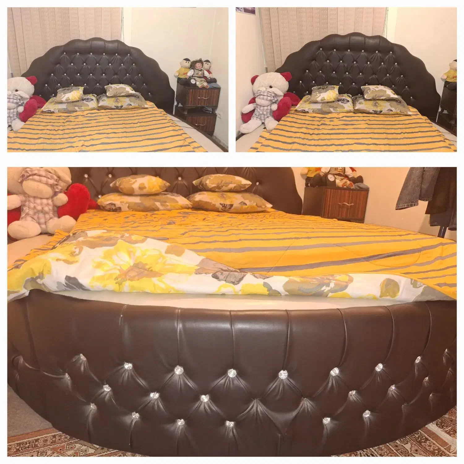 تخت خواب دو نفره|تخت و سرویس خواب|شیراز, فاضل|دیوار