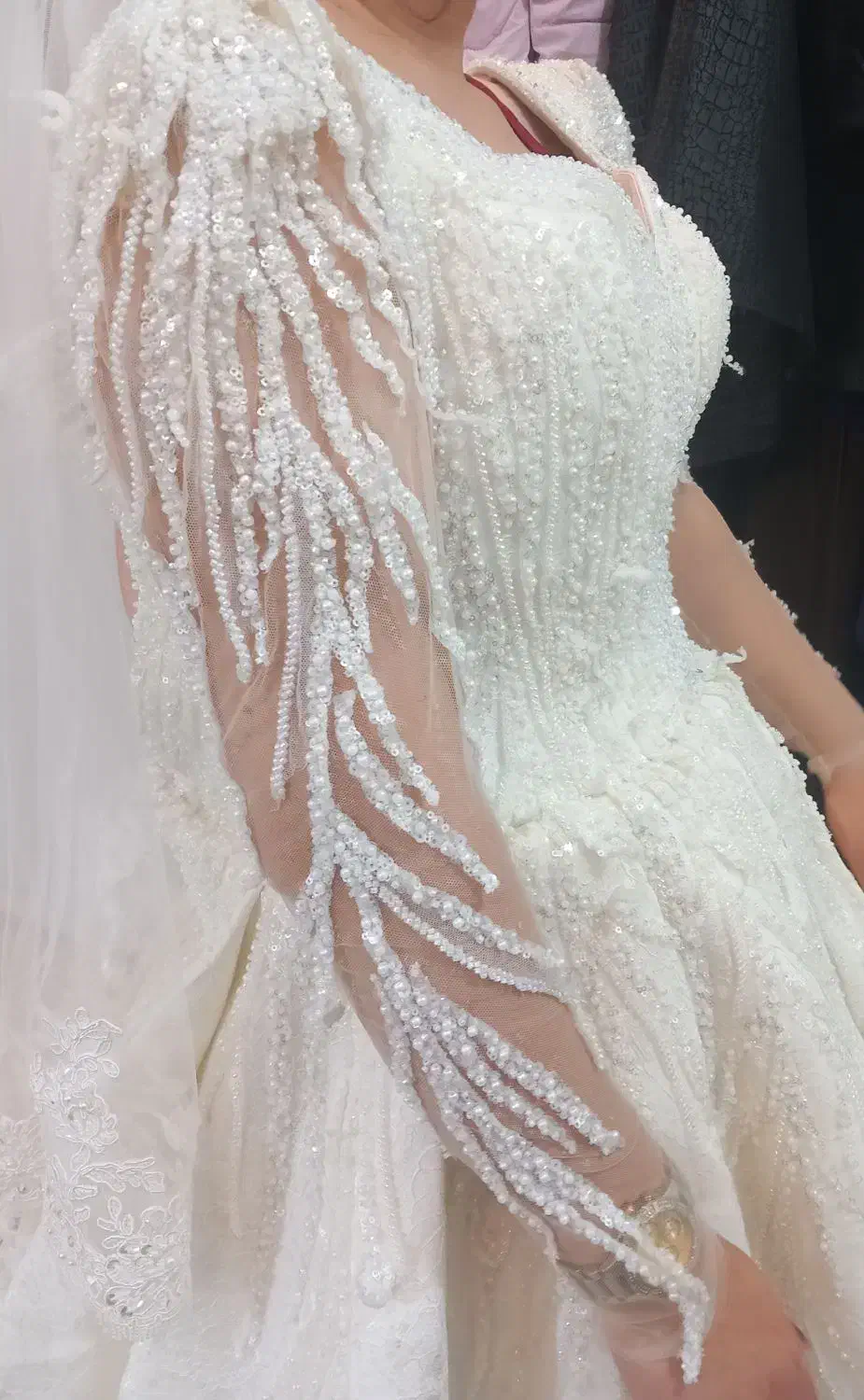 لباس عروس سایز ۳۶تا ۴۲ پشتشم بندیه|لباس|خوی, |دیوار