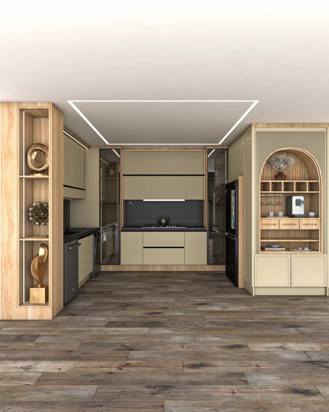 طراحی کابینت آشپزخانه 3max|خدمات پیشه و مهارت|قم, یزدانشهر|دیوار