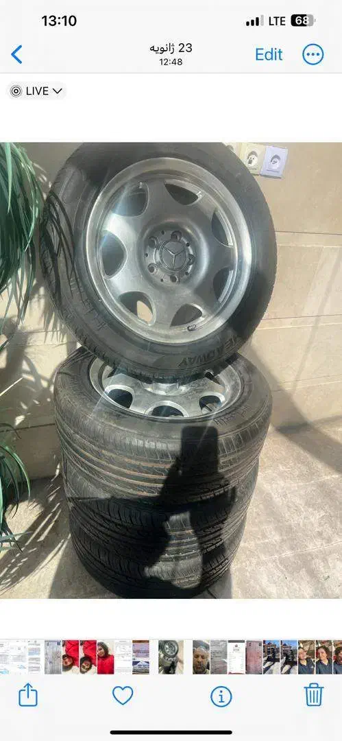 رینگ و لاستیک بنز|قطعات یدکی و لوازم جانبی|شیراز, سینما سعدی|دیوار