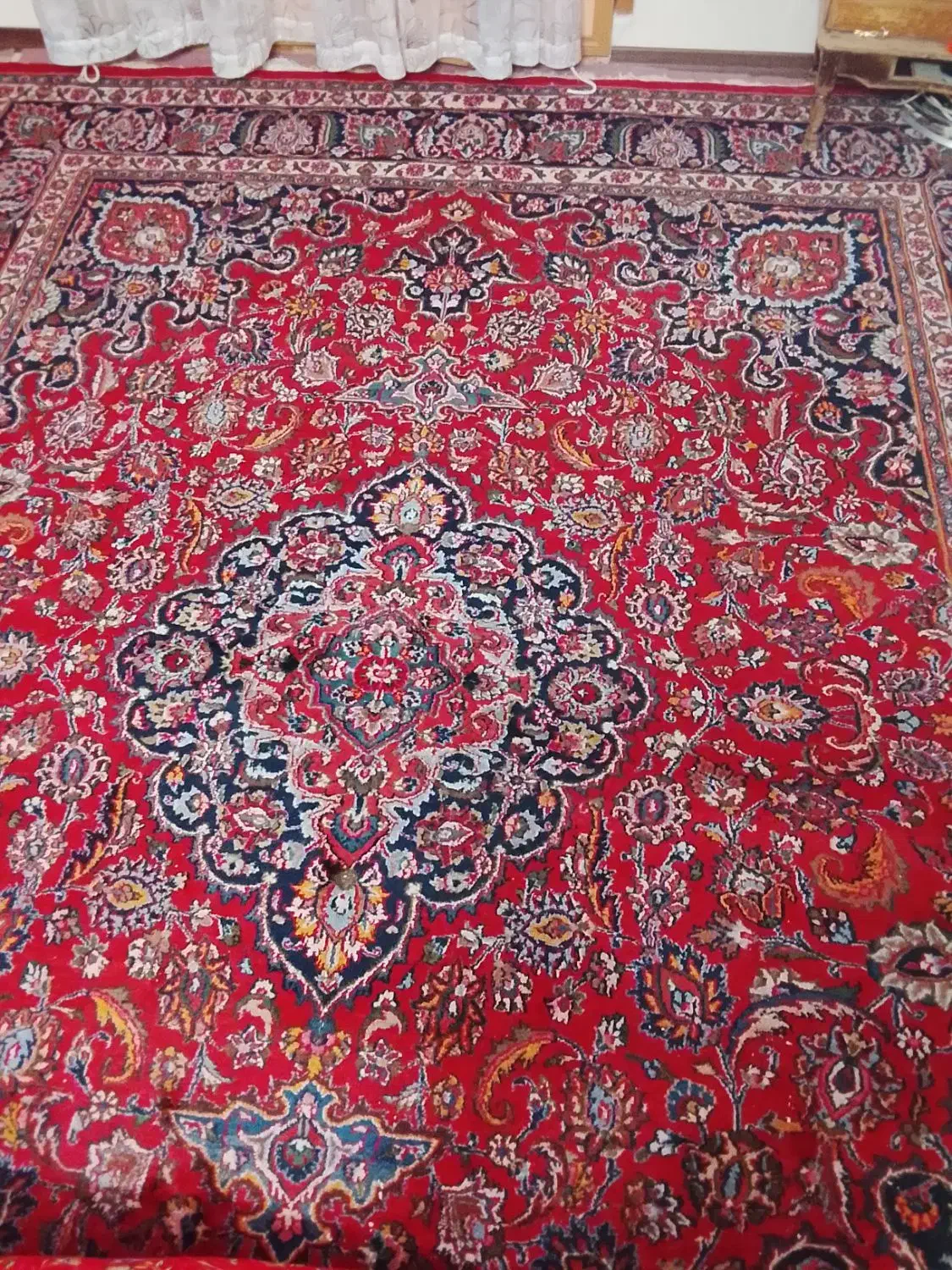 دو عدد12متری فرش یکی دستبافت یکی ماشینی برجسته|فرش|اردبیل, |دیوار