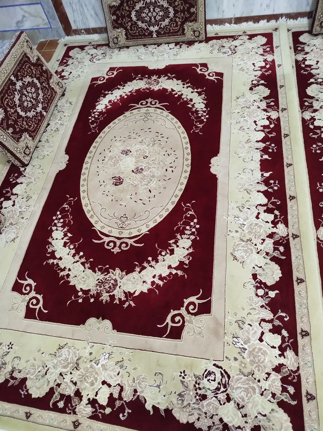 4تخته فرش 6متری و10پشتی|فرش|کامیاران, |دیوار