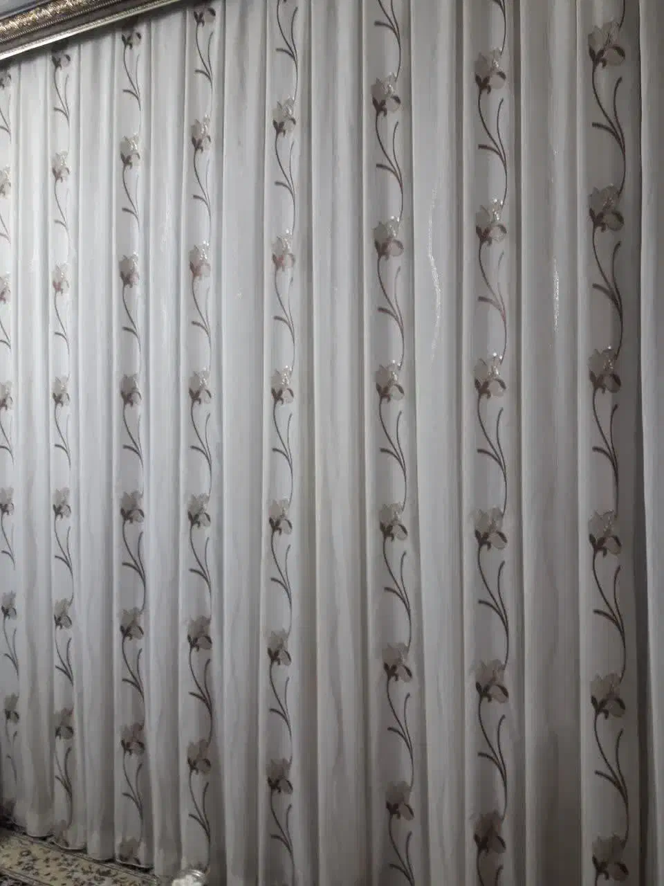 پرده|پرده، رانر، رومیزی|کاشان, سال آباد|دیوار