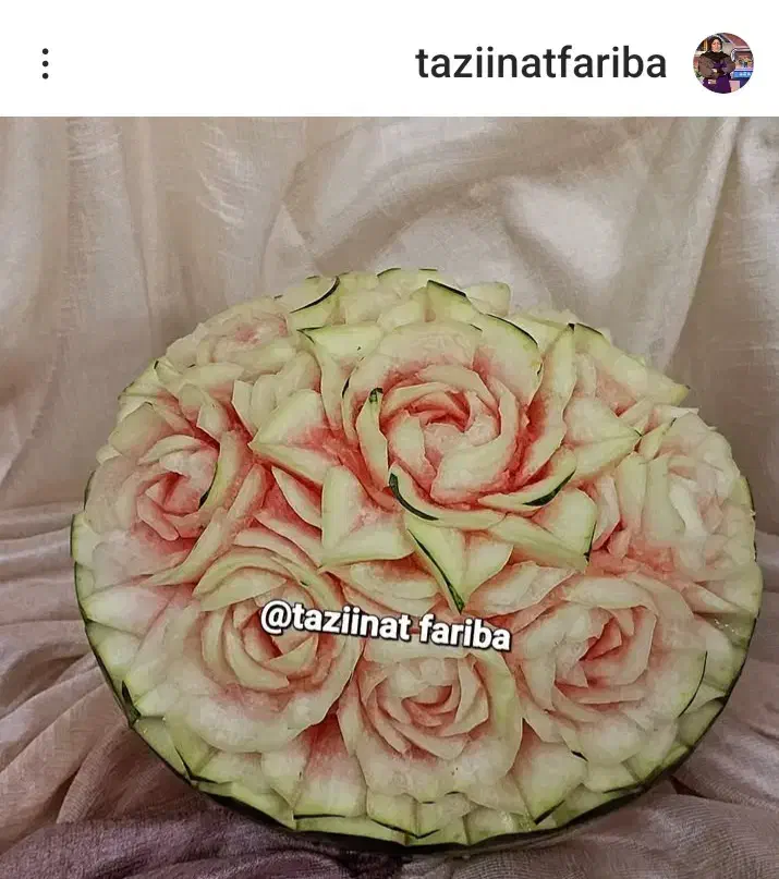 حکاکی هندوانه و کدو حلوایی و لواشک و سبد میوه|خدمات پذیرایی، مراسم|اسلامشهر, شهرک واوان|دیوار