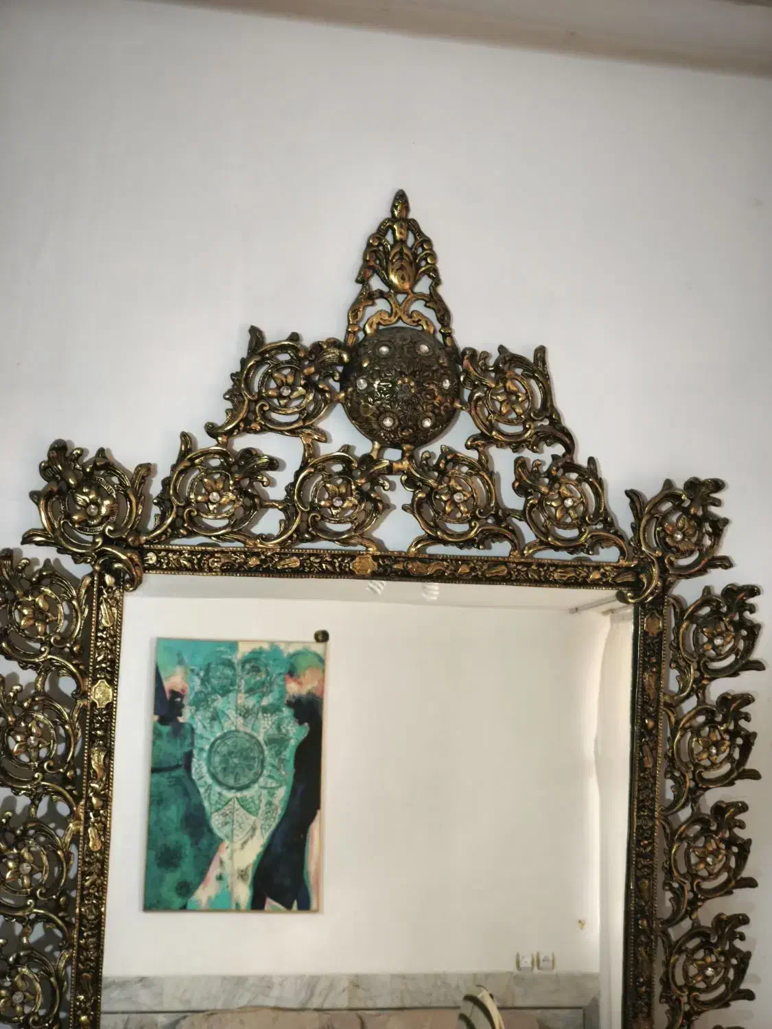 آینه ی فلزی بسیار شیک|آینه|نجف‌آباد, فرخی|دیوار