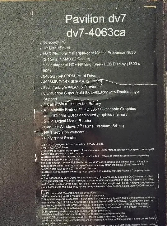 لپ تاپ pavilion dv7|رایانه همراه|تهران, کاج|دیوار