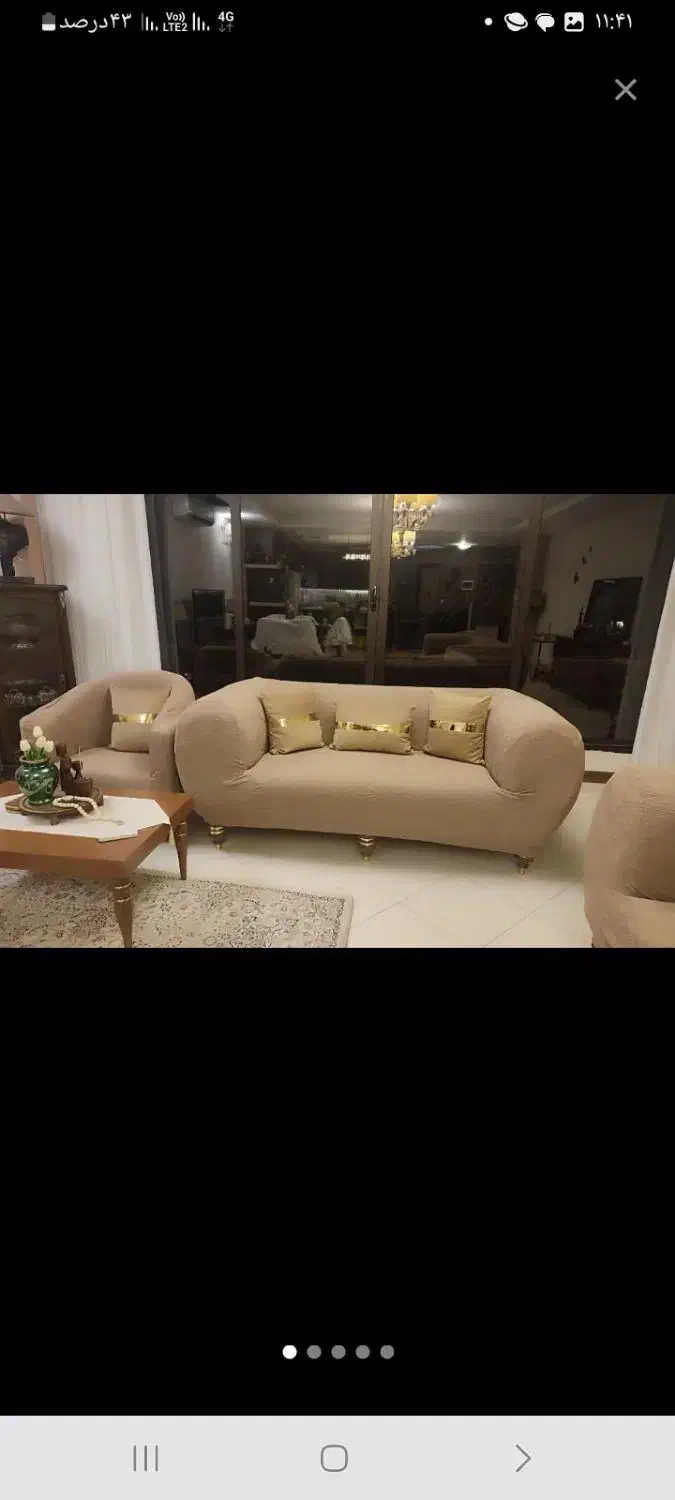 کاور وروکش مبلمان زری ماه|مبلمان خانگی و میز عسلی|کنگاور, |دیوار