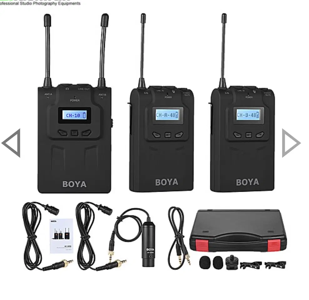 میکروفون یقه ای حرفه ای هاچ اف بویاboya wm8 pro k2|دوربین عکاسی و فیلمبرداری|تهران, مرزداران|دیوار