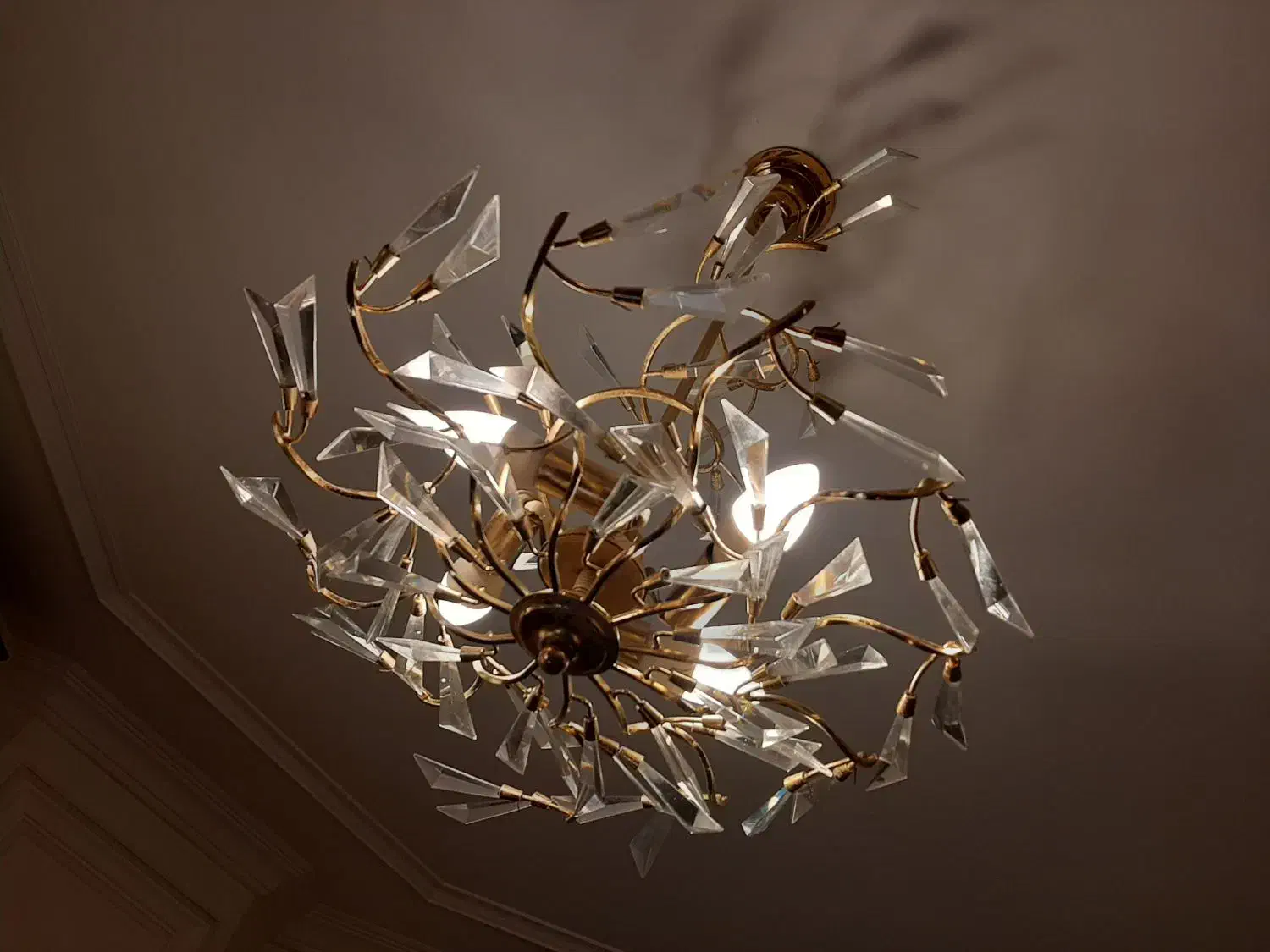 دو عدد لوستر چهار شاخه|لوستر و چراغ آویز|رشت, استادسرا|دیوار