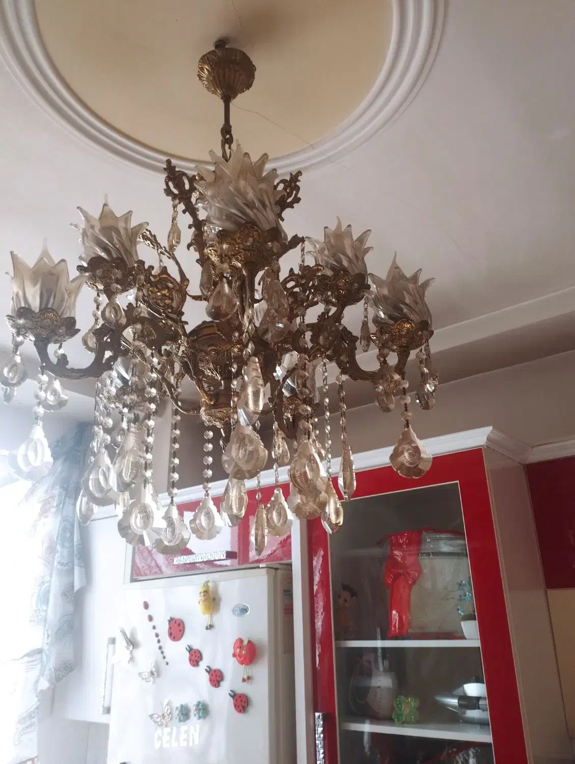 لوستر|لوستر و چراغ آویز|پاکدشت, پاکدشت (مامازند)|دیوار