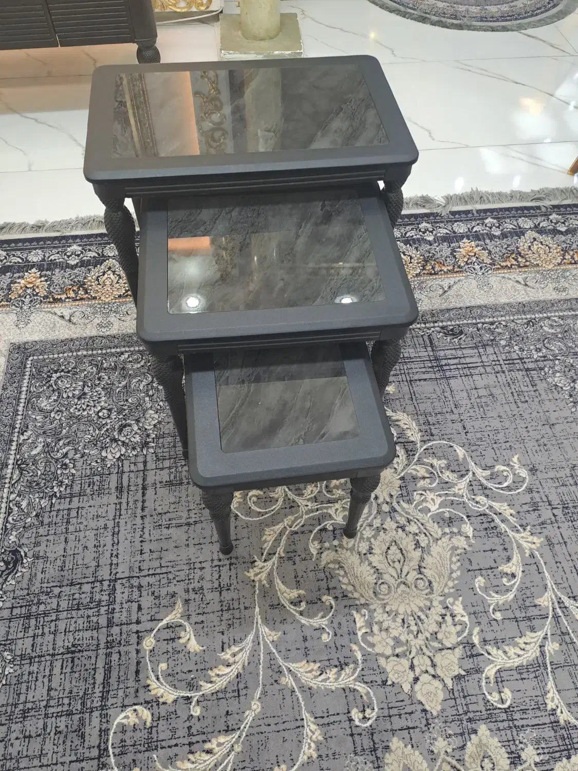 میز جلو مبلی ب همراه عسلی|مبلمان خانگی و میز عسلی|فولادشهر, C8|دیوار
