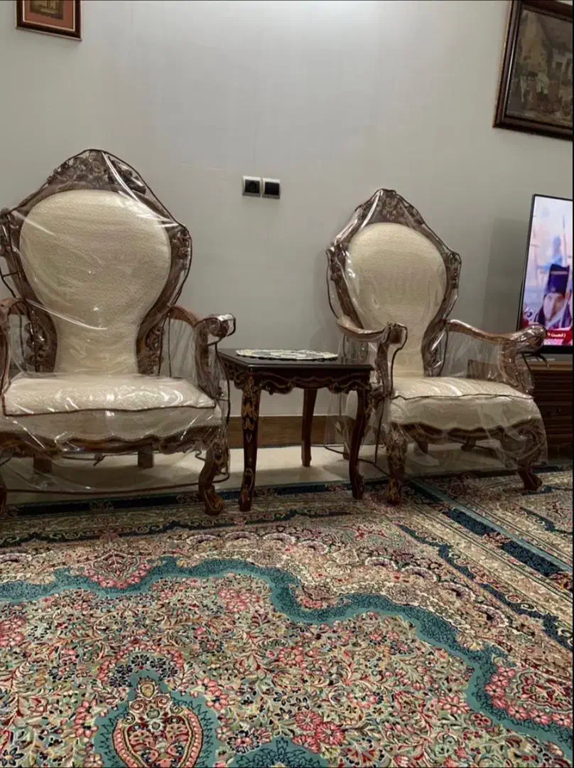 مبل استیل همراه با میز و عسلی|مبلمان خانگی و میز عسلی|خمین, |دیوار