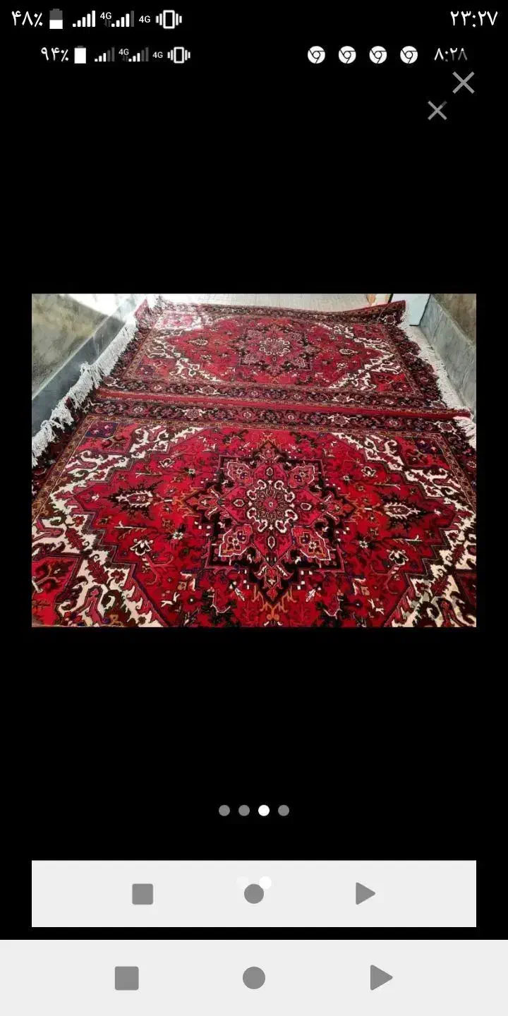 یک جفت فرش شش متری دستبافت هریس|فرش|تبریز, |دیوار