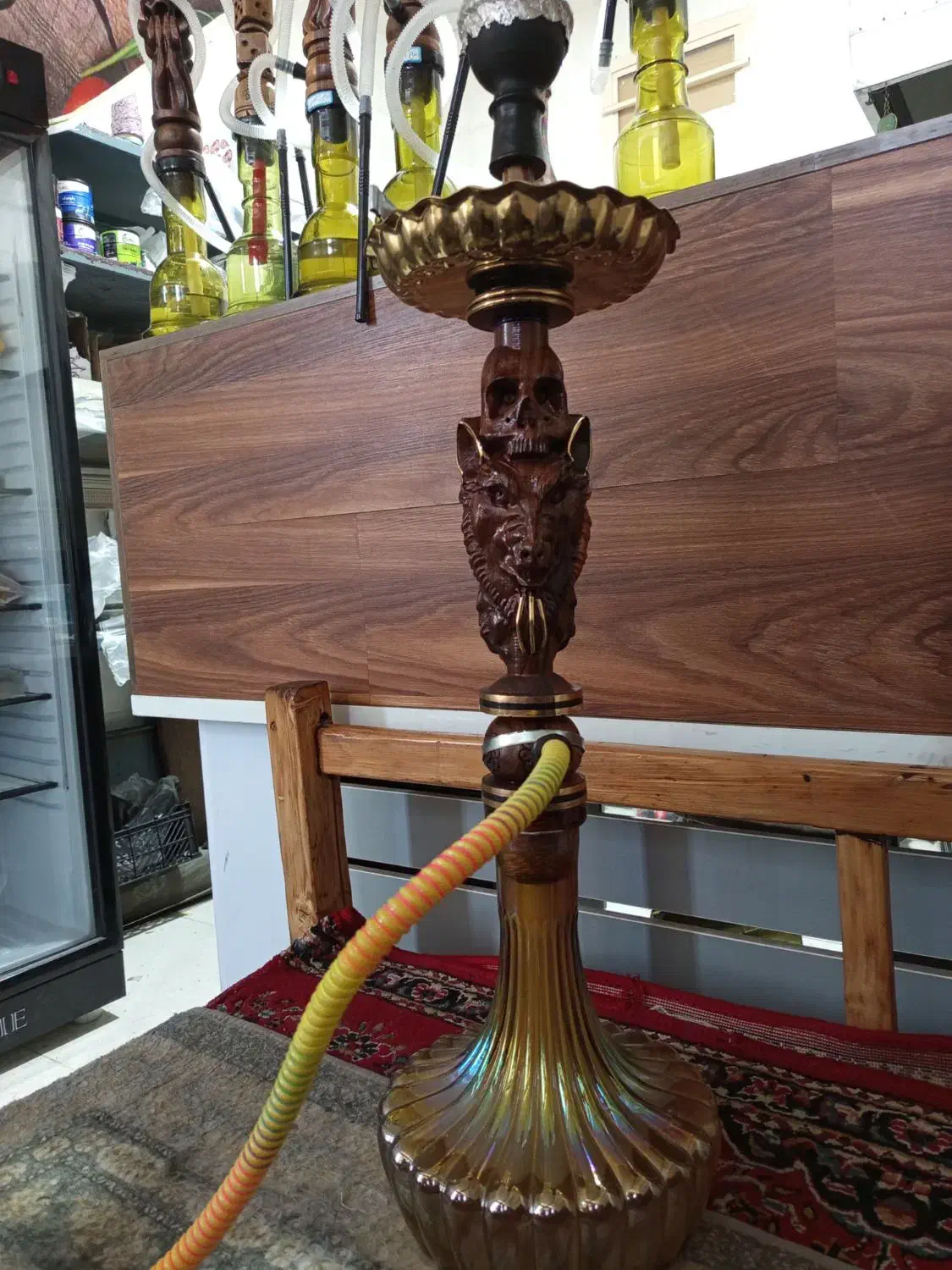 قلیون کوک با چوب گردو|زیورآلات و اکسسوری|کرمان, |دیوار