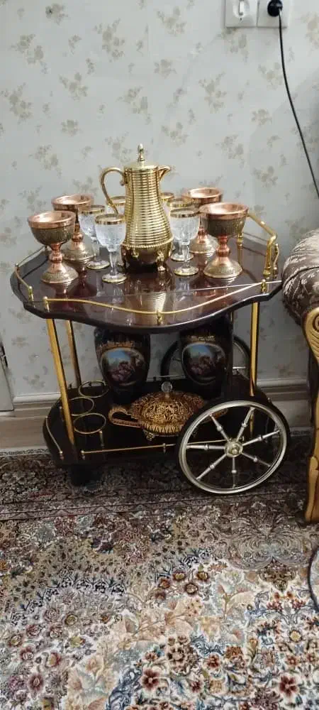 میز بار کالسکه ای|مبلمان خانگی و میز عسلی|قزوین, |دیوار