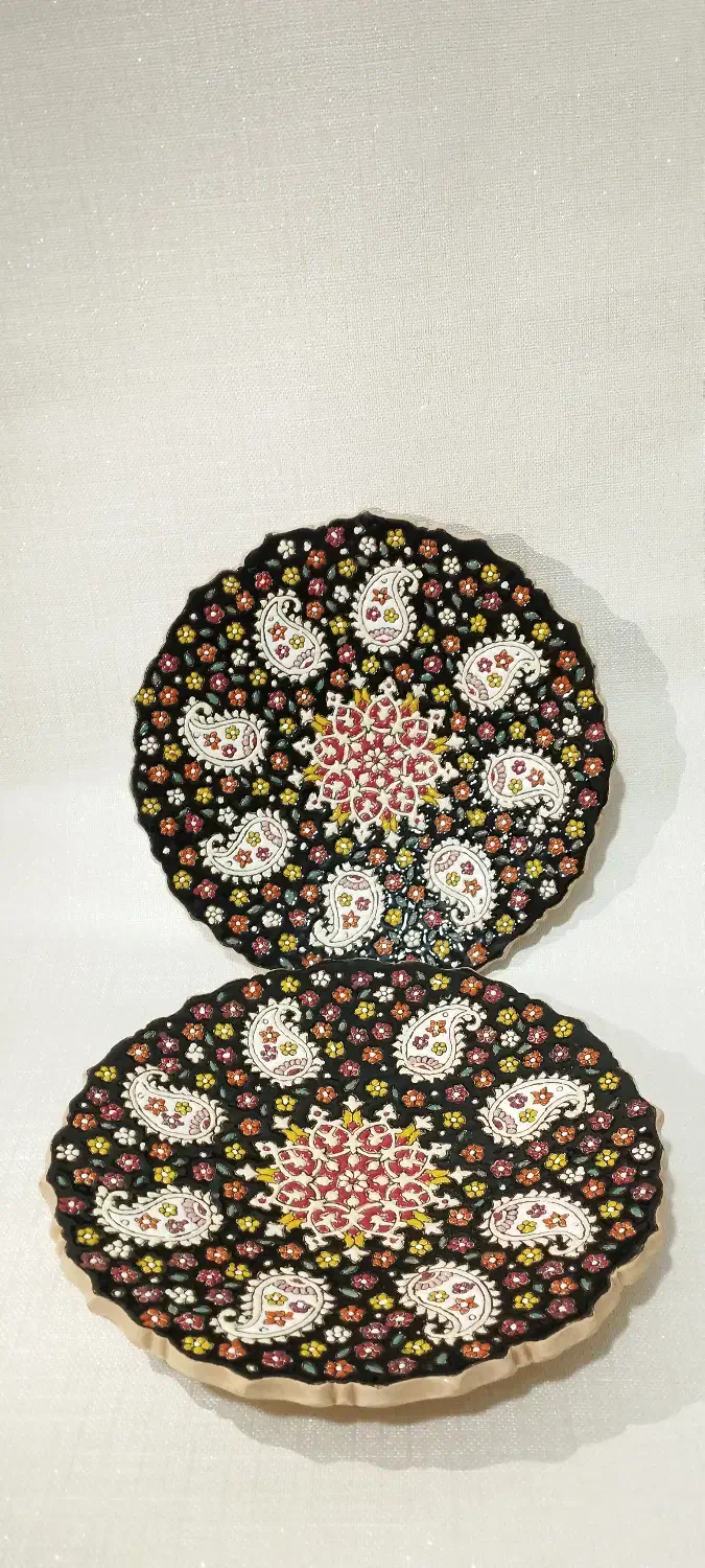 بشقاب میناکاری|صنایع دستی و سایر لوازم تزئینی|محمدیه-قزوین, |دیوار