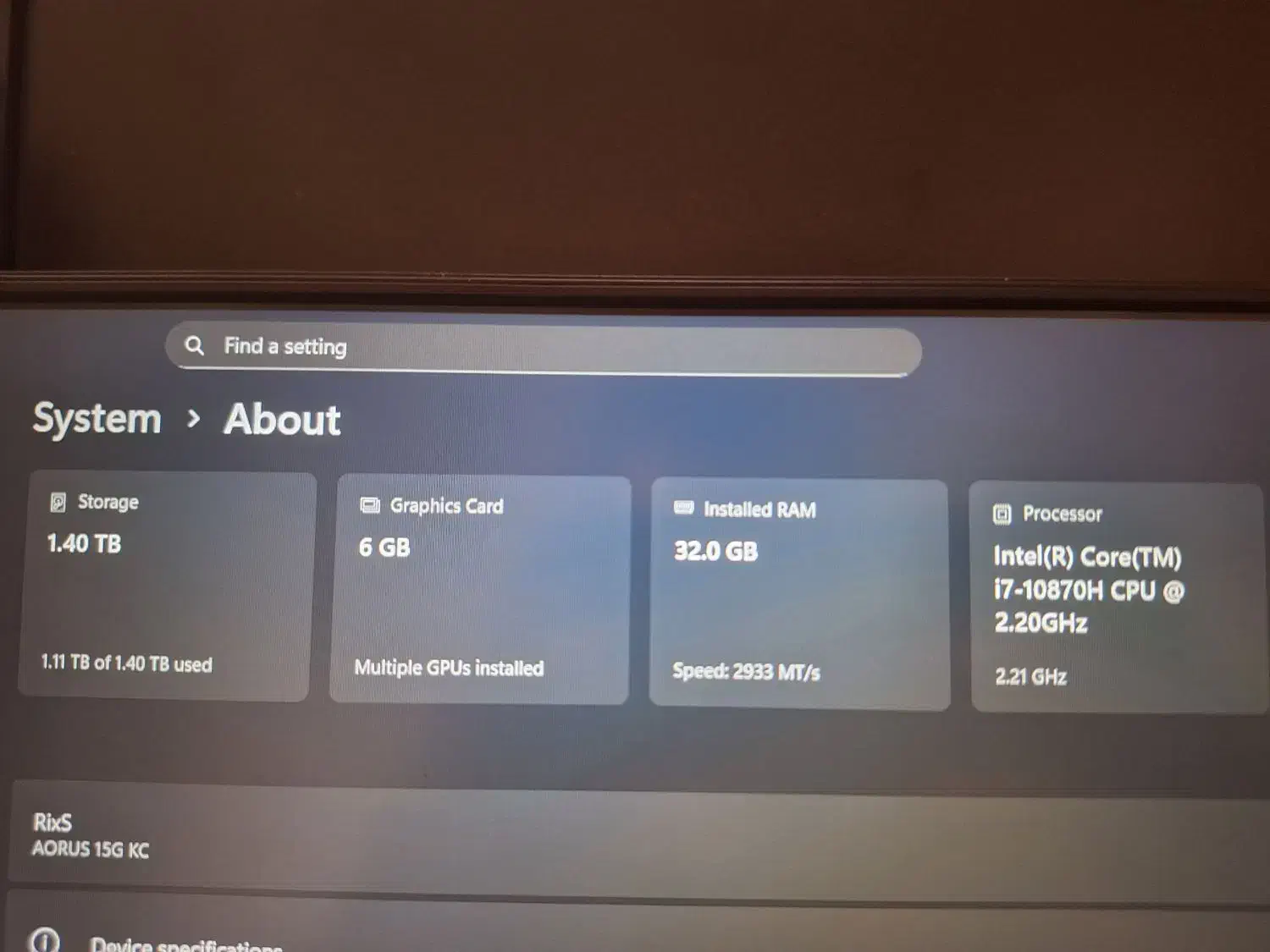 لپ تاپ Gigabyte AORUS|رایانه همراه|بیله سوار, |دیوار