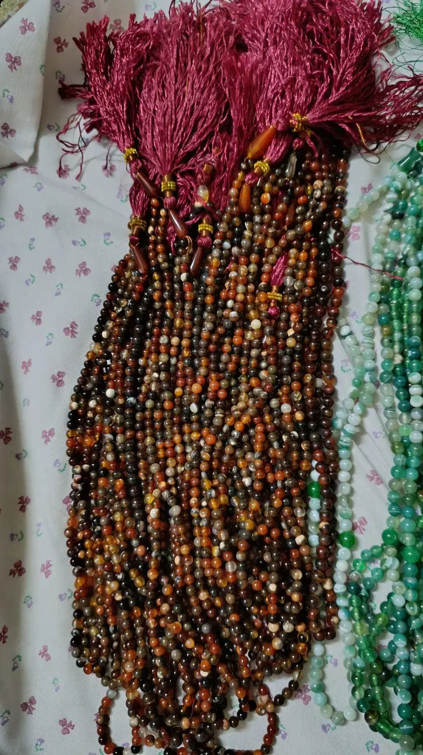 تسبیح عقیق طبیعی|جواهرات|قم, لبچال|دیوار