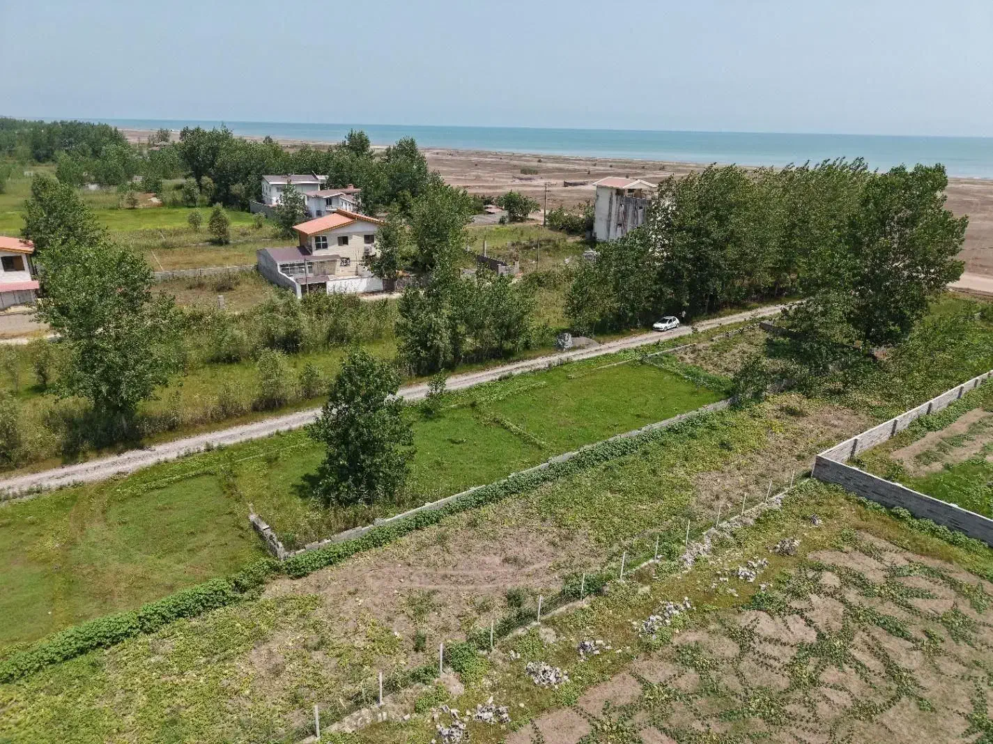 زمین ساحلی دوقطعه آماده ساخت باامتیازات دیدبه دریا|فروش زمین و ملک کلنگی|چهارباغ, |دیوار