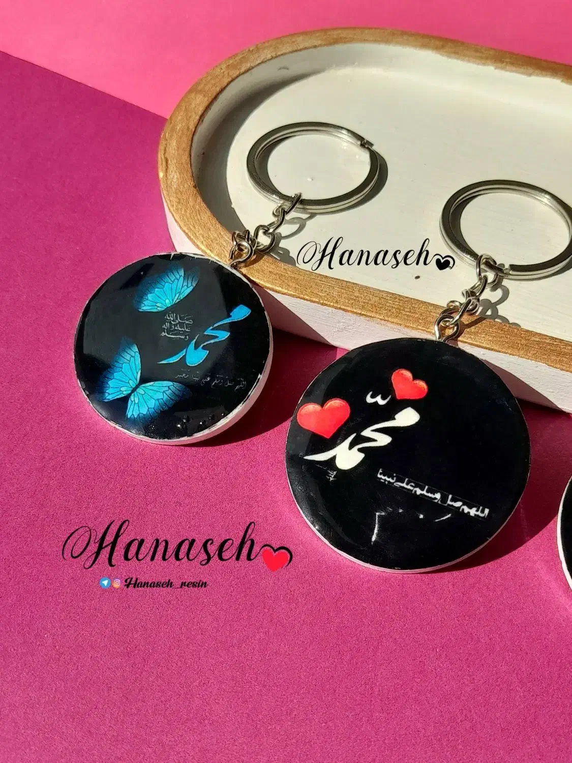 پلاک‌های رزینی دستساز|زیورآلات و اکسسوری|سرپل ذهاب, |دیوار