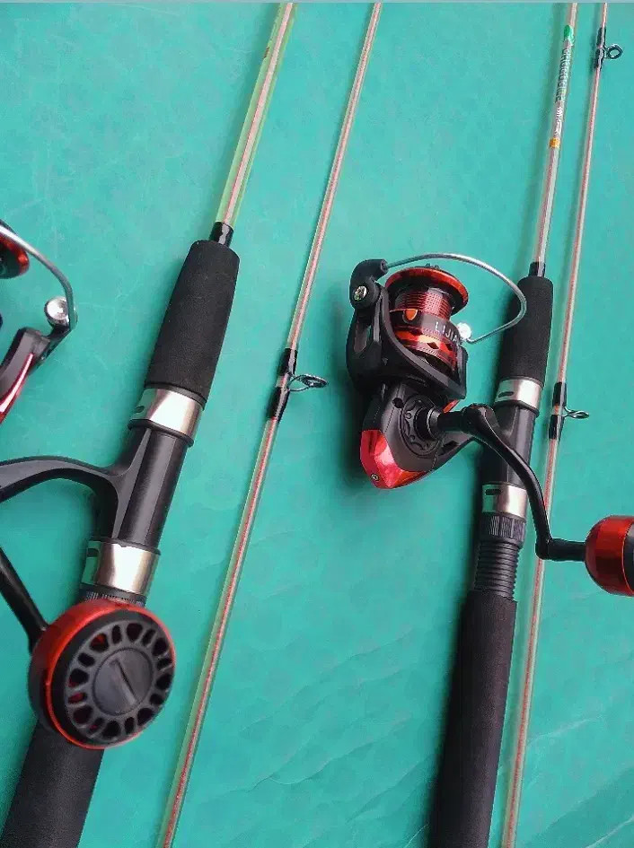 چوب ماهیگیری سیم بکسلدار توپر با چرخ ماهیگیری فلز|ماهیگیری|تهران, بهار|دیوار