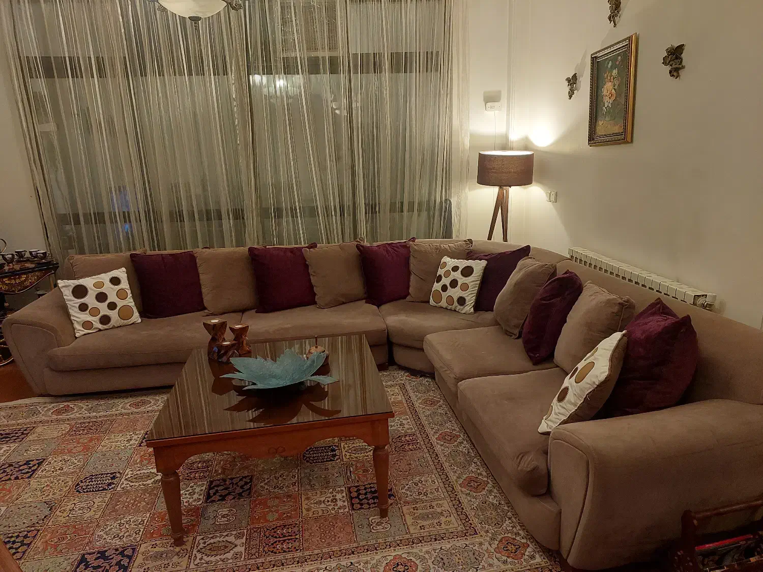 مبل ال شکلاتی رنگ|مبلمان خانگی و میز عسلی|لواسان, |دیوار