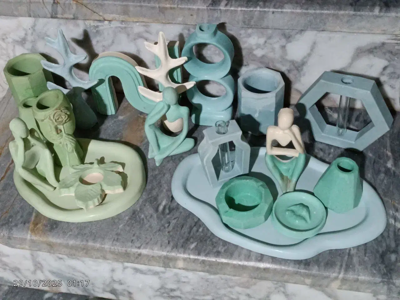 اتواع دکور وظرف  جامایعی از جنس سنگی|صنایع دستی و سایر لوازم تزئینی|تهران, فرحزاد|دیوار