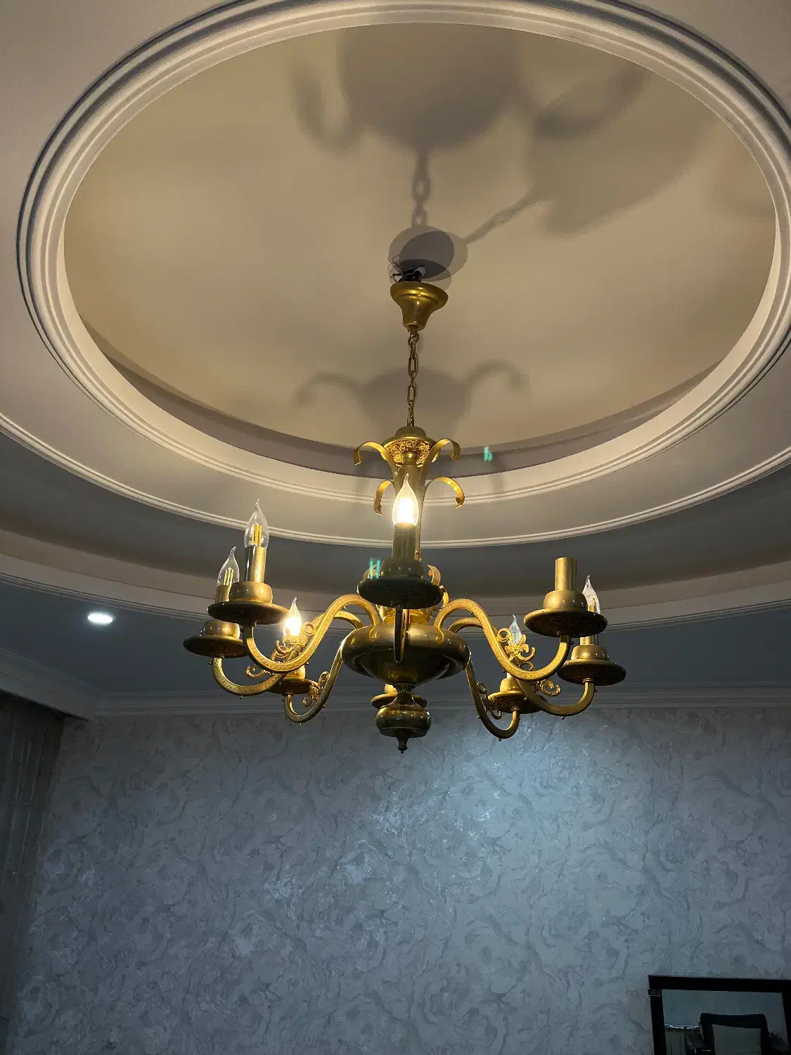 برنز فرانسوی|لوستر و چراغ آویز|کرج, باغستان|دیوار