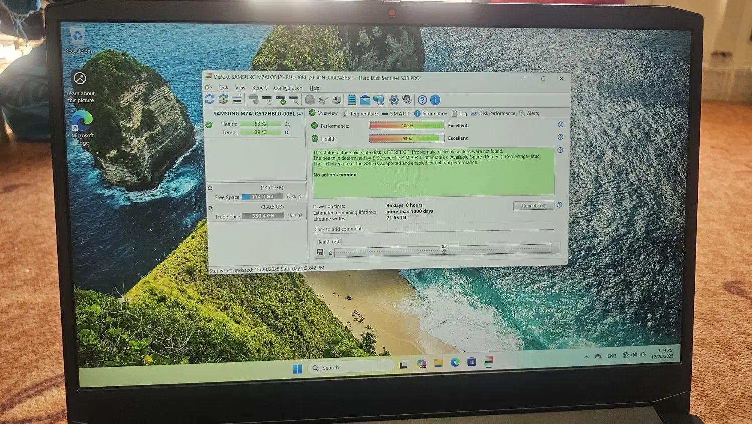 لپتاپ گیمینگ lenovo ideapad gaming 3|رایانه همراه|تهران, فاطمی|دیوار