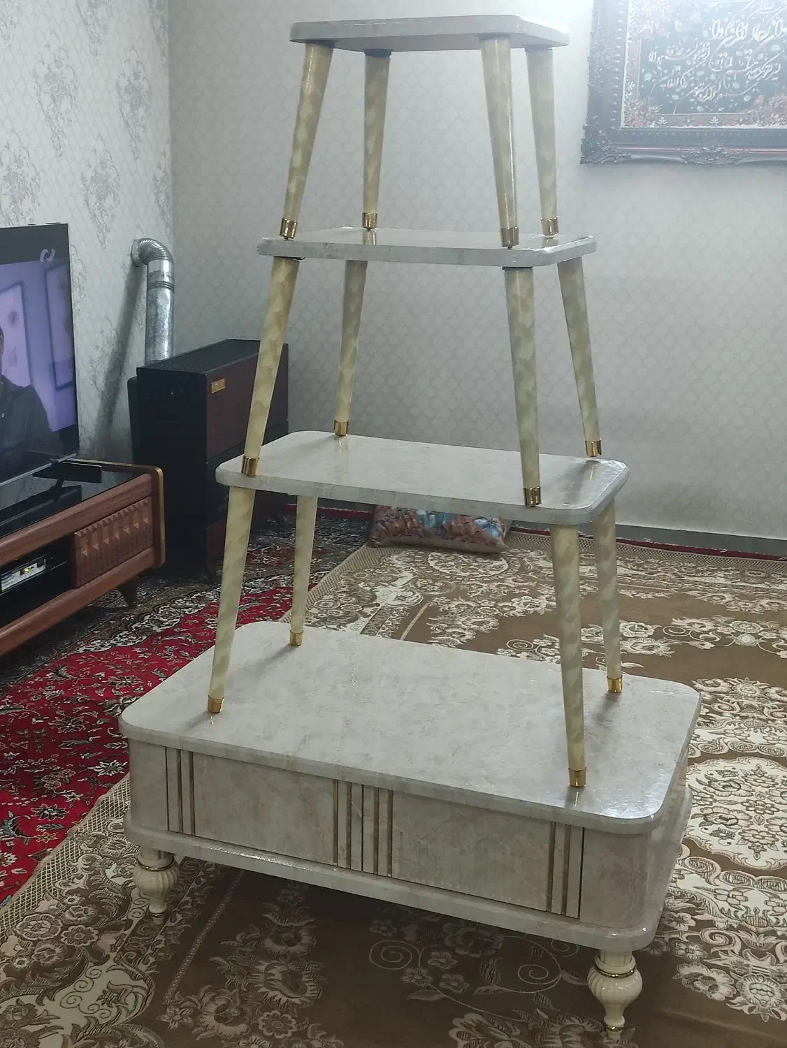 جلو مبلی و عسلی|مبلمان خانگی و میز عسلی|ری, شهرری|دیوار