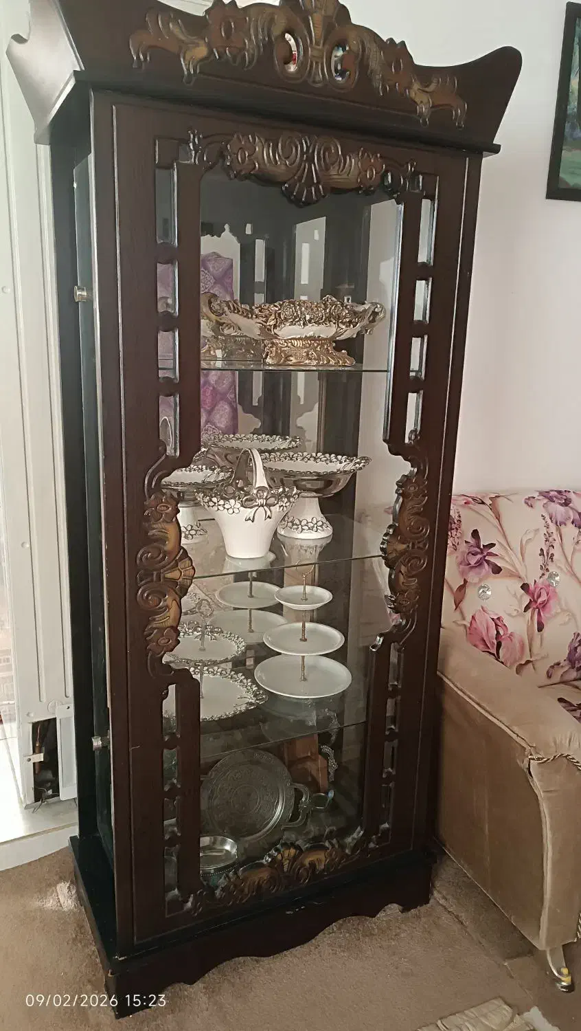 بوفه چوبی|بوفه، ویترین، کنسول|بابل, |دیوار