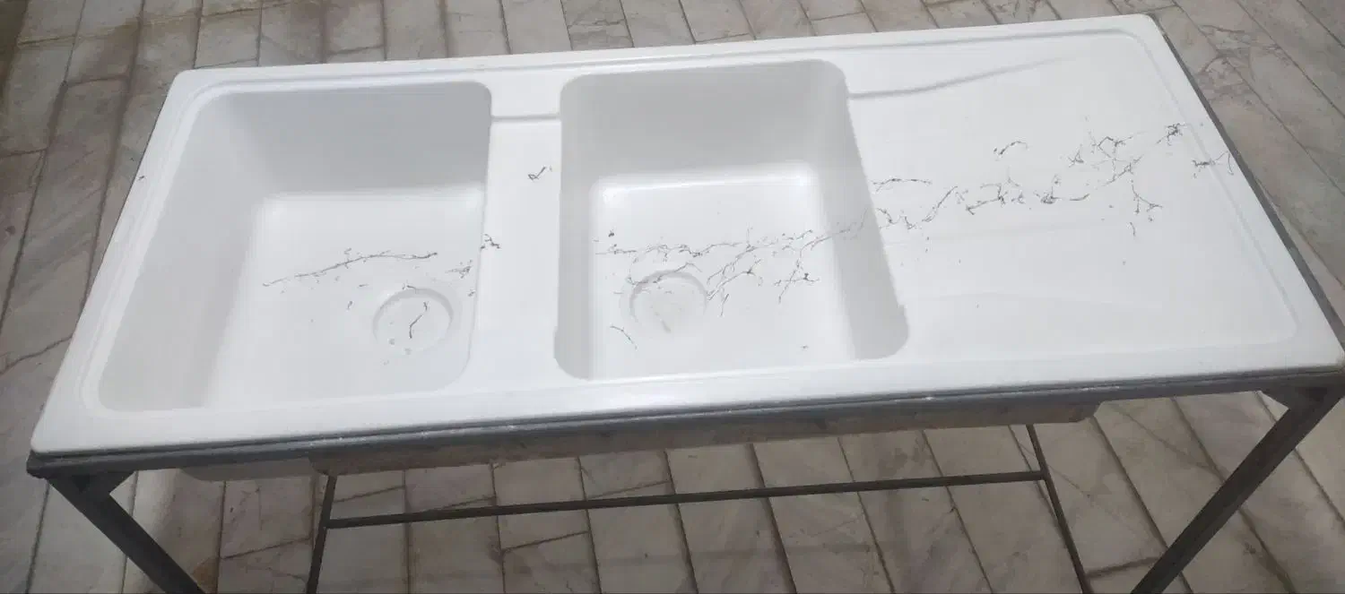 سینک گرانیتی|آب‌چکان و نظم‌دهنده ظروف|فشاپویه, |دیوار