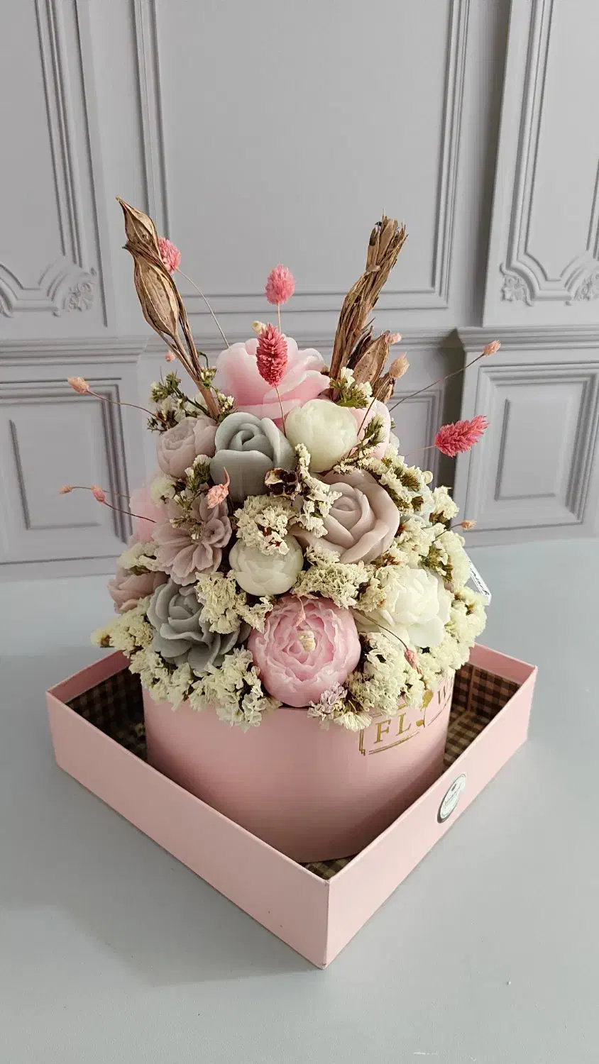 باکس گل شمعی کد ۱۰۱|صنایع دستی و سایر لوازم تزئینی|کرج, عظیمیه|دیوار