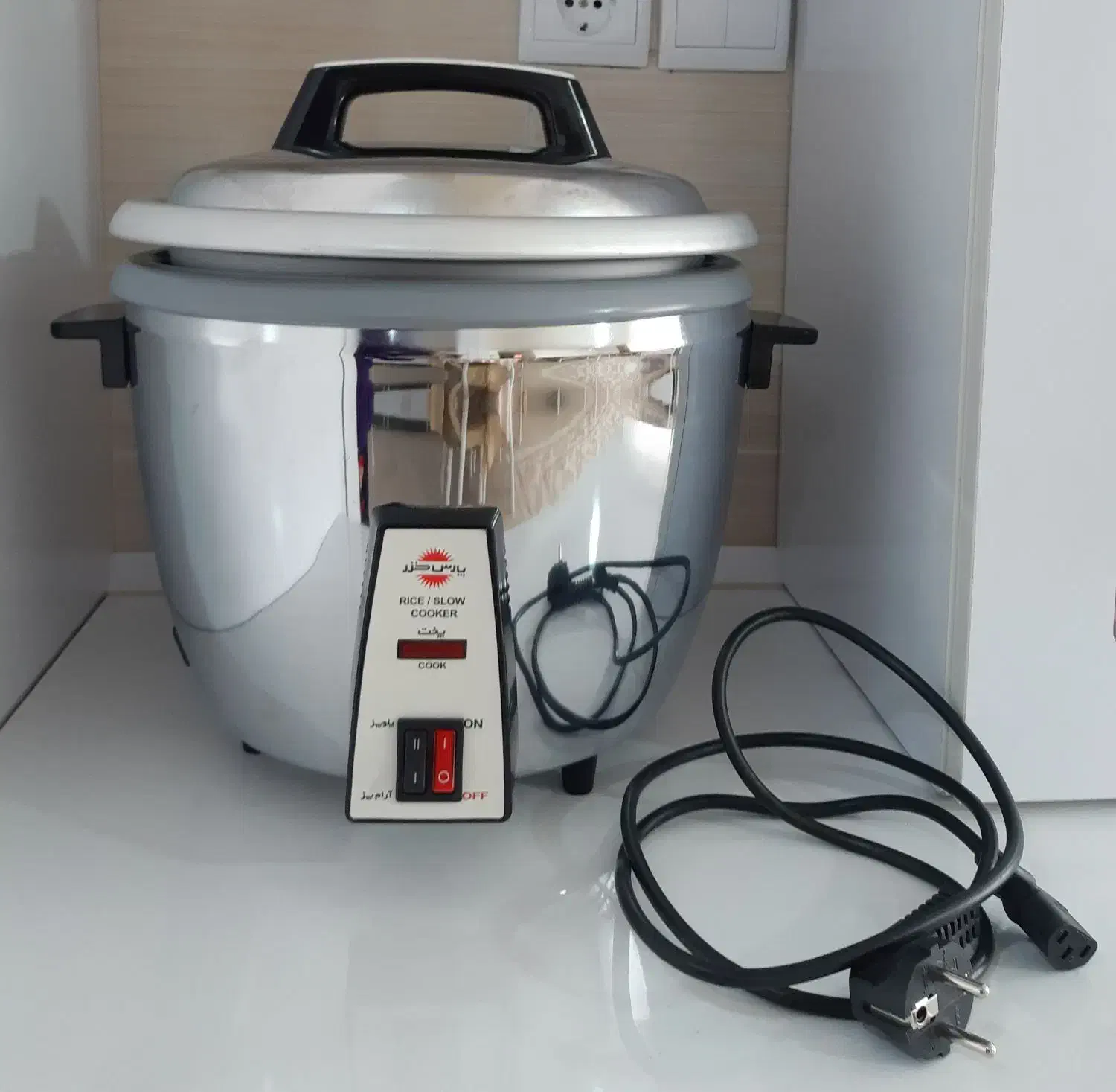 پلوپز آرام پز استیل پارس خزر ۱۲ نفره مدل ۲۷۱|اجاق گاز و لوازم برقی پختوپز|جلفا, |دیوار