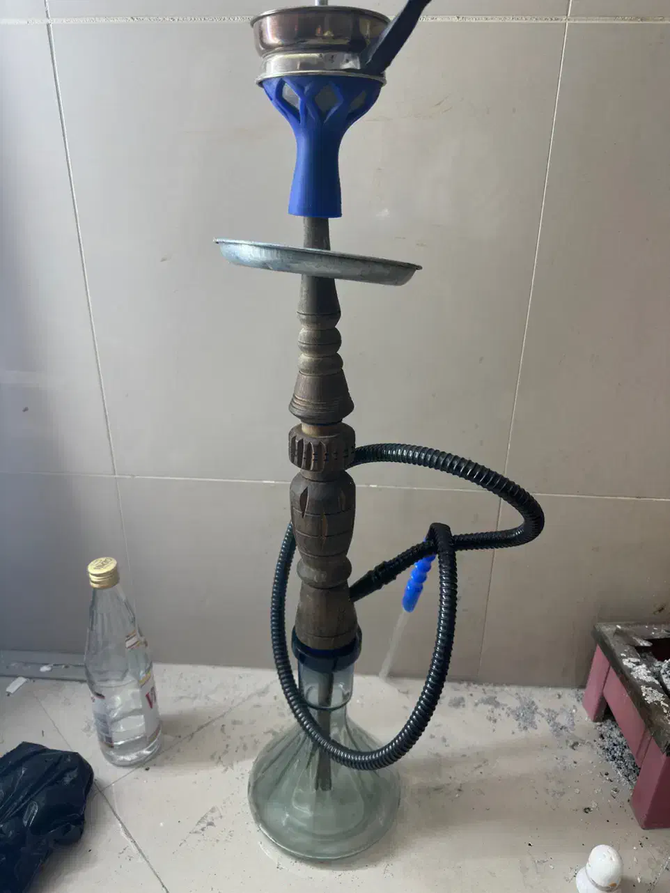 دو‌عدد قلیون|صنایع دستی و سایر لوازم تزئینی|یزد, |دیوار