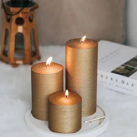 ست شمع استوانه ای|صنایع دستی و سایر لوازم تزئینی|اهواز, بهارستان|دیوار