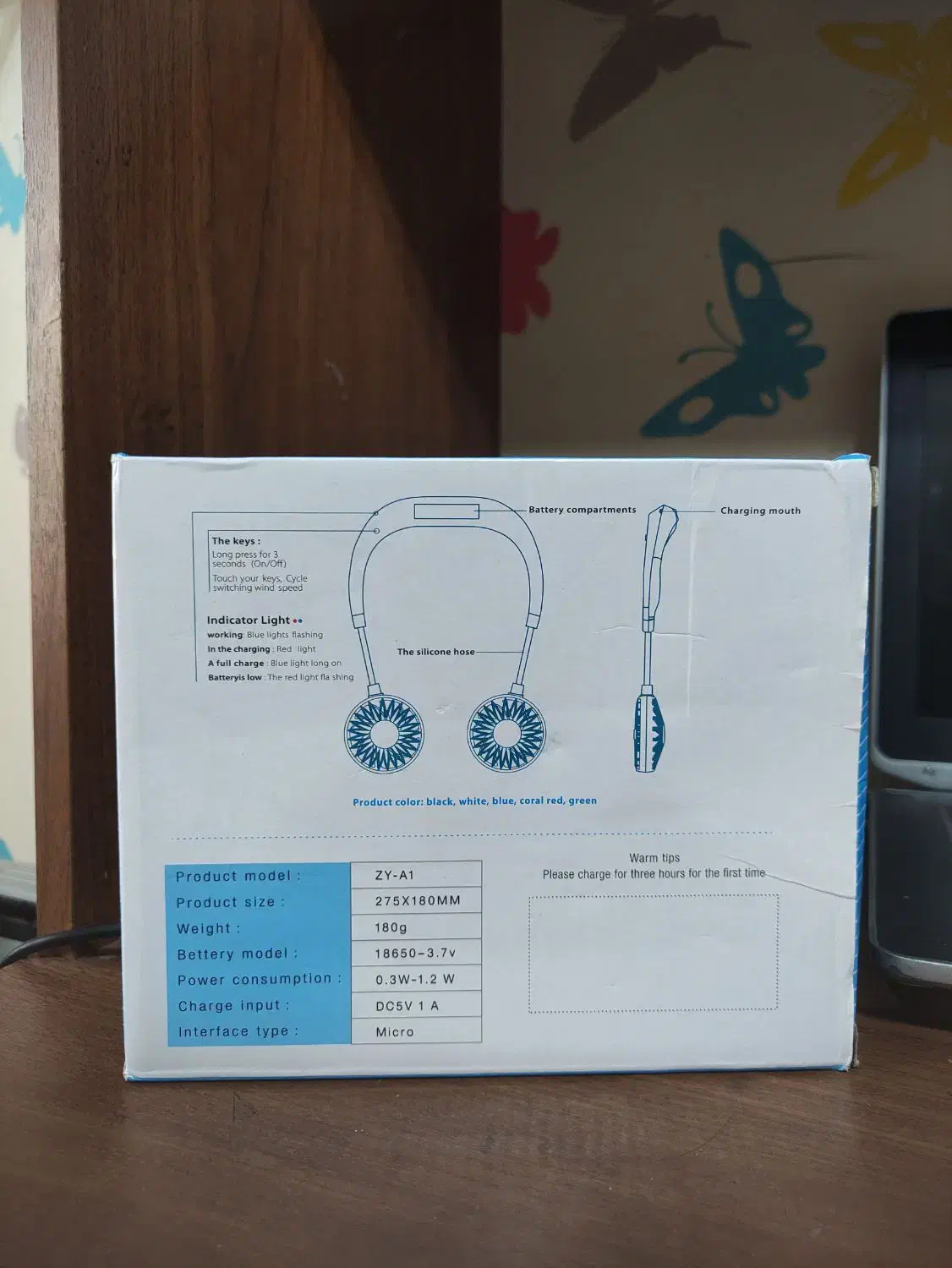 پنکه گردنی|پنکه و تصفیهکنندهٔ هوا|تهران, فلسطین (میدان انقلاب)|دیوار