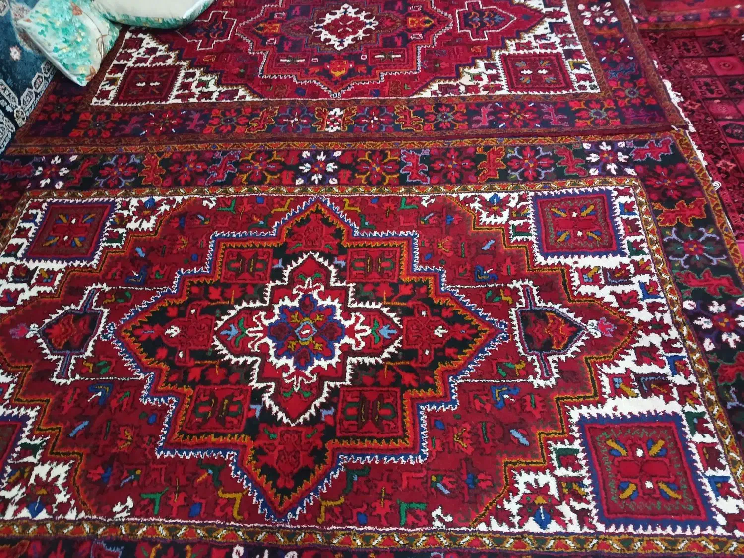 فرش دستبافت شش متری|فرش|اهر, |دیوار