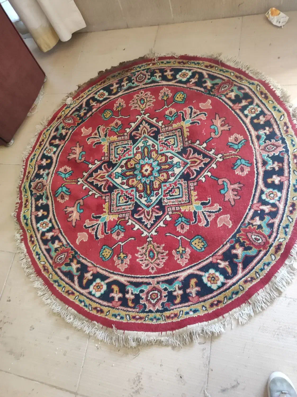 فرش 1/5متری گرد|فرش|تبریز, |دیوار